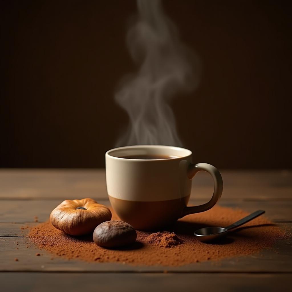 Caffè con funghi adattogeni